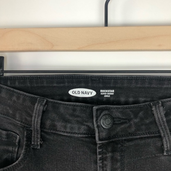 Old Navy | Black Rockstar Skinny Jeans  Sz 6 - Picture 10 of 16